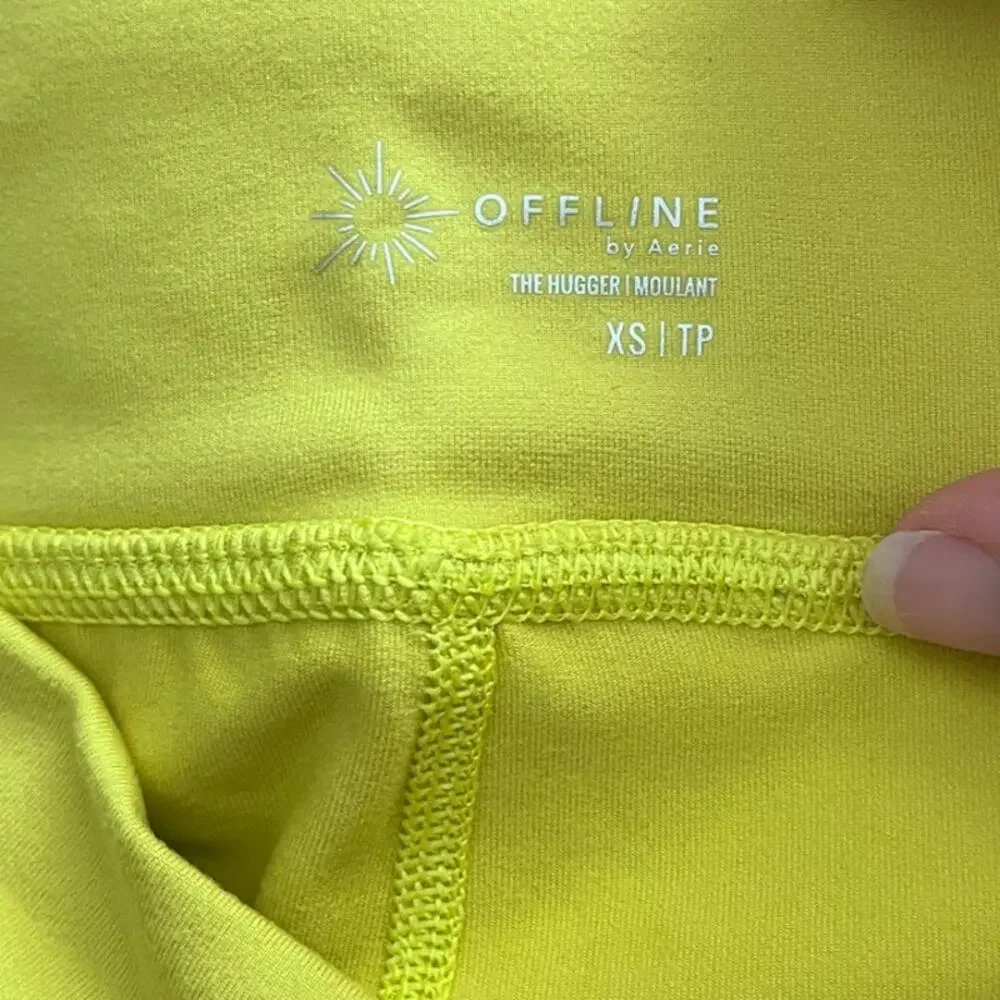 Offline by Aerie the hugger home run shorts Citron Yellow size XS NWT